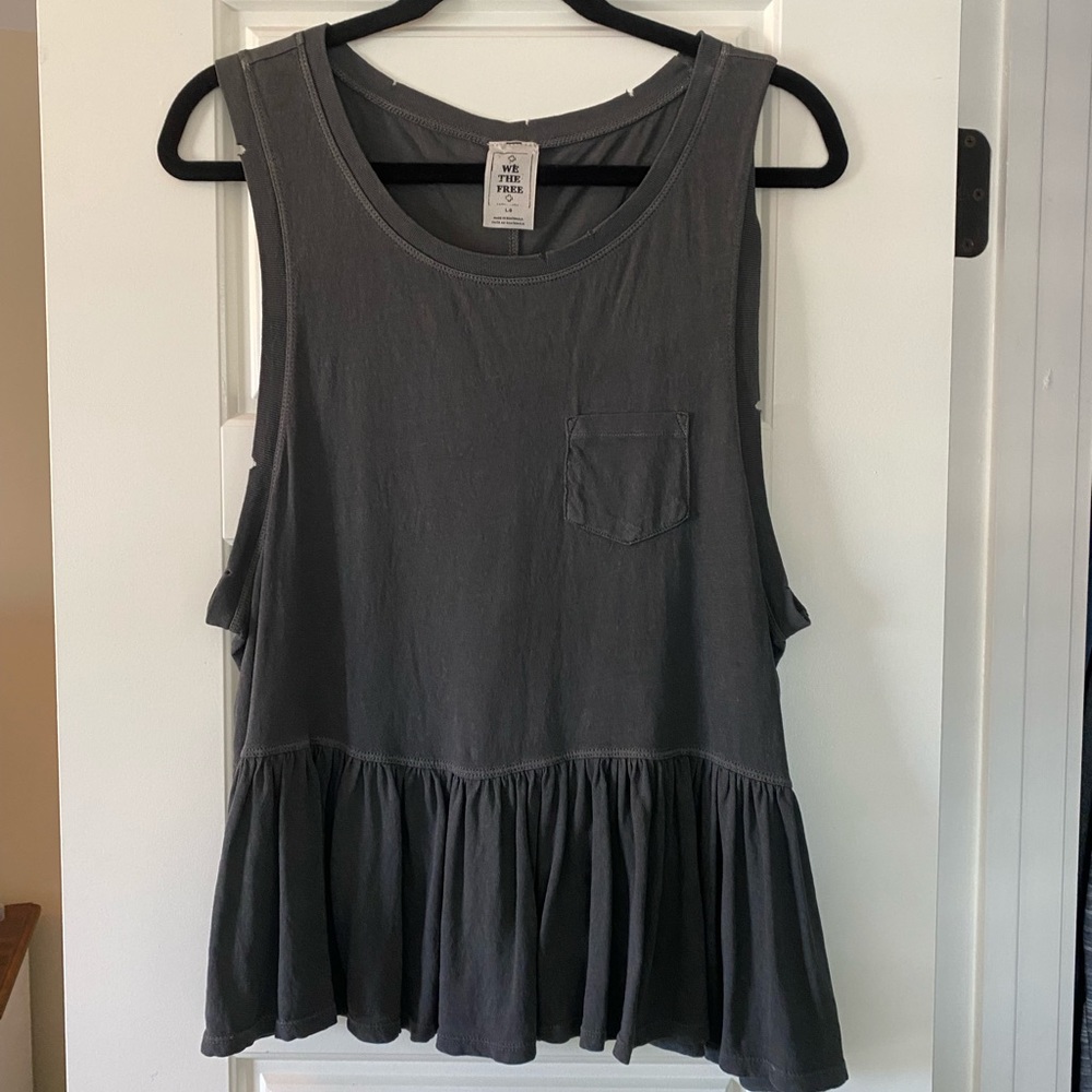 Free People Grey Tank